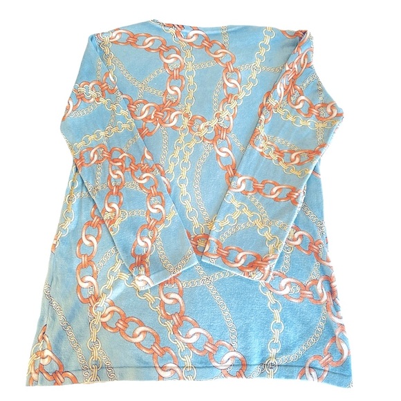 J. McLaughlin Chain Pattern Henley Sweater - Picture 4 of 8